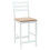 VidaXL vidaXL Dining Chairs 2 pcs White 40 x 47.5 x 99.5 cm Solid Rubber Wood 3