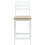 VidaXL vidaXL Dining Chairs 2 pcs White 40 x 47.5 x 99.5 cm Solid Rubber Wood 4