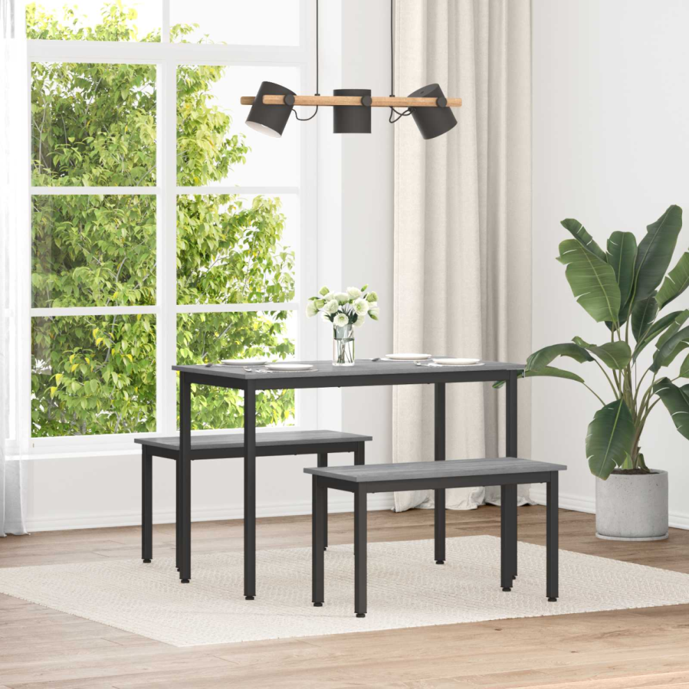 Vidaxl Bench Sonoma 80 X 35 X 45 Cm Engineered Wood Grey