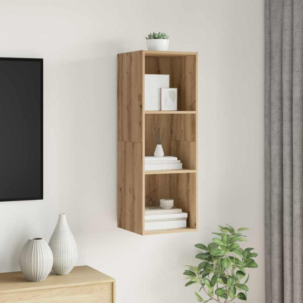 Vidaxl Tv Cabinet Set Artisan Oak 37 X 37 X 107 Cm Engineered Wood