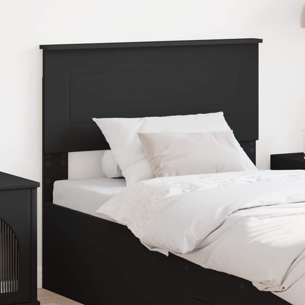 Vidaxl Headboard Black Oak Engineered Wood