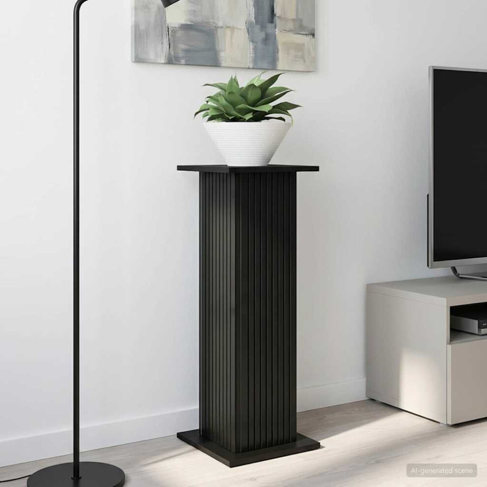 Vidaxl Plant Stand 30.5 X 30 X 80.5 Cm Engineered Wood Black