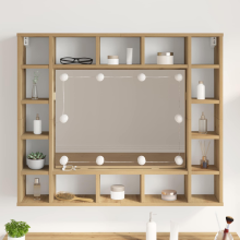 vidaXL Mirror Lights 12 pcs White 4.5 x 4.5 x 4.8 cm Plastic