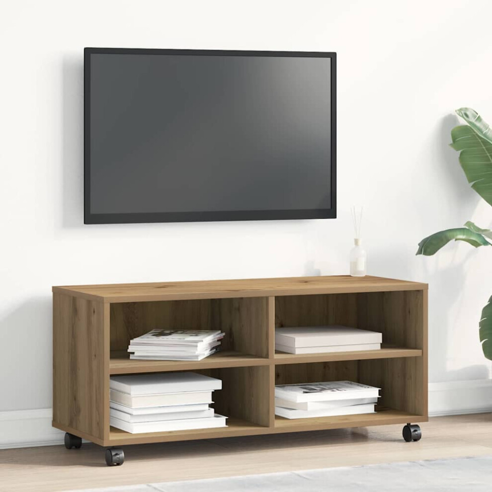 Vidaxl Tv Cabinet 90 X 35 X 40.5 Cm Engineered Wood Brown