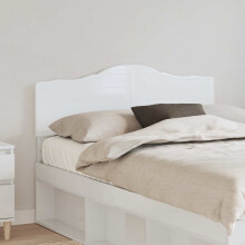 vidaXL Headboard Gloss White Engineered wood