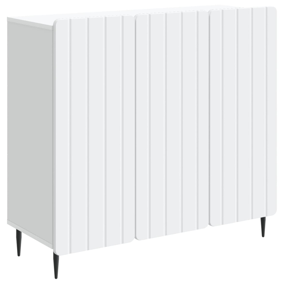 Vidaxl Sideboard 89 X 34.5 X 82 Cm Engineered Wood White