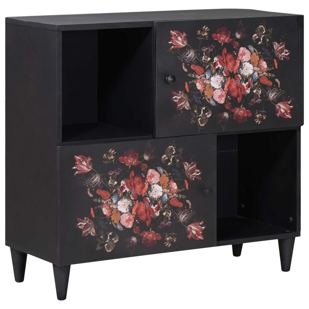 Vidaxl Storage Cabinets Multicolour 80 X 33.5 X 75 Cm Solid Mango Wood