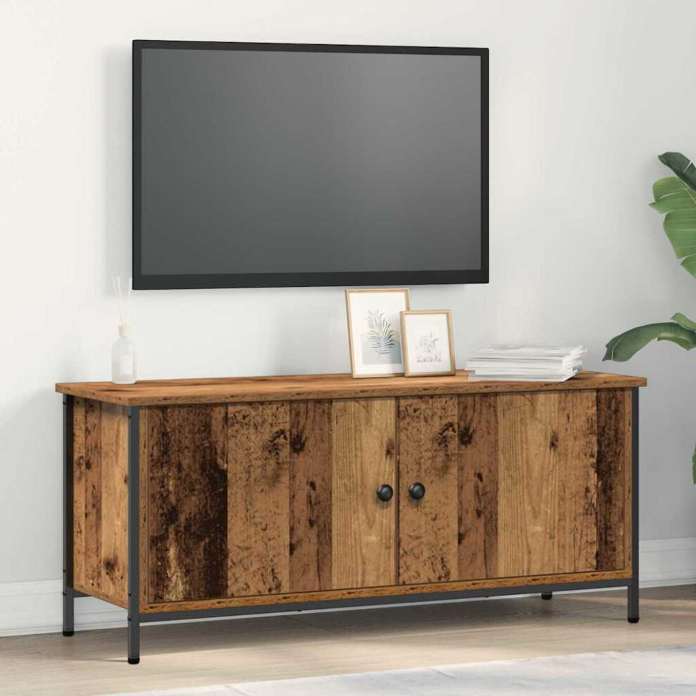Vidaxl Tv Cabinet Old Wood 100 X 35 X 45 Cm Engineered Wood