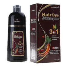 (Dark brown) Hair Dye Shampoo Hair Color Shampoo Colors Hair in Minutes Long Lasting 500ml New Arrival