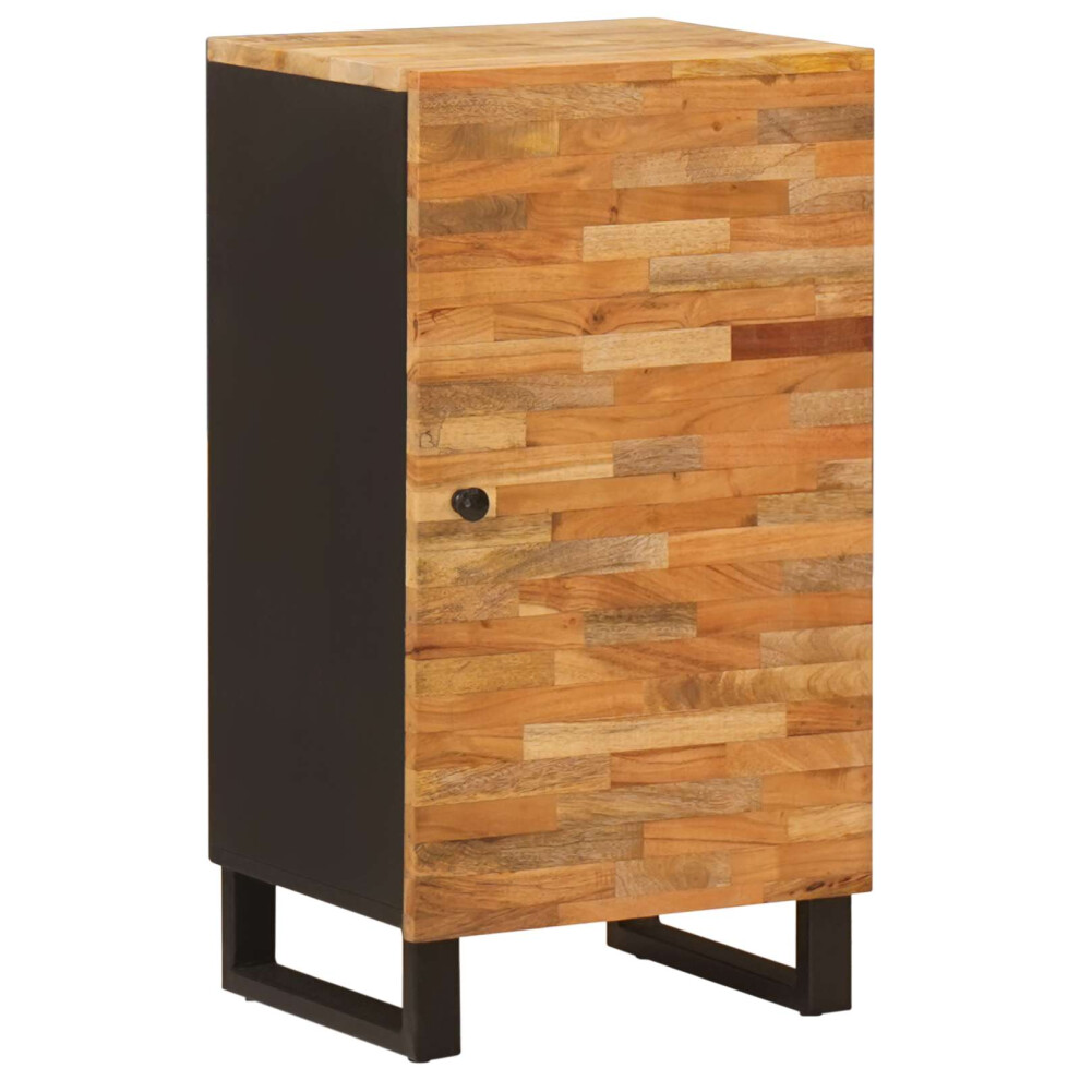 Vidaxl Side Cabinet With Door Brown 40 X 33 X 75 Cm Solid Mango Wood