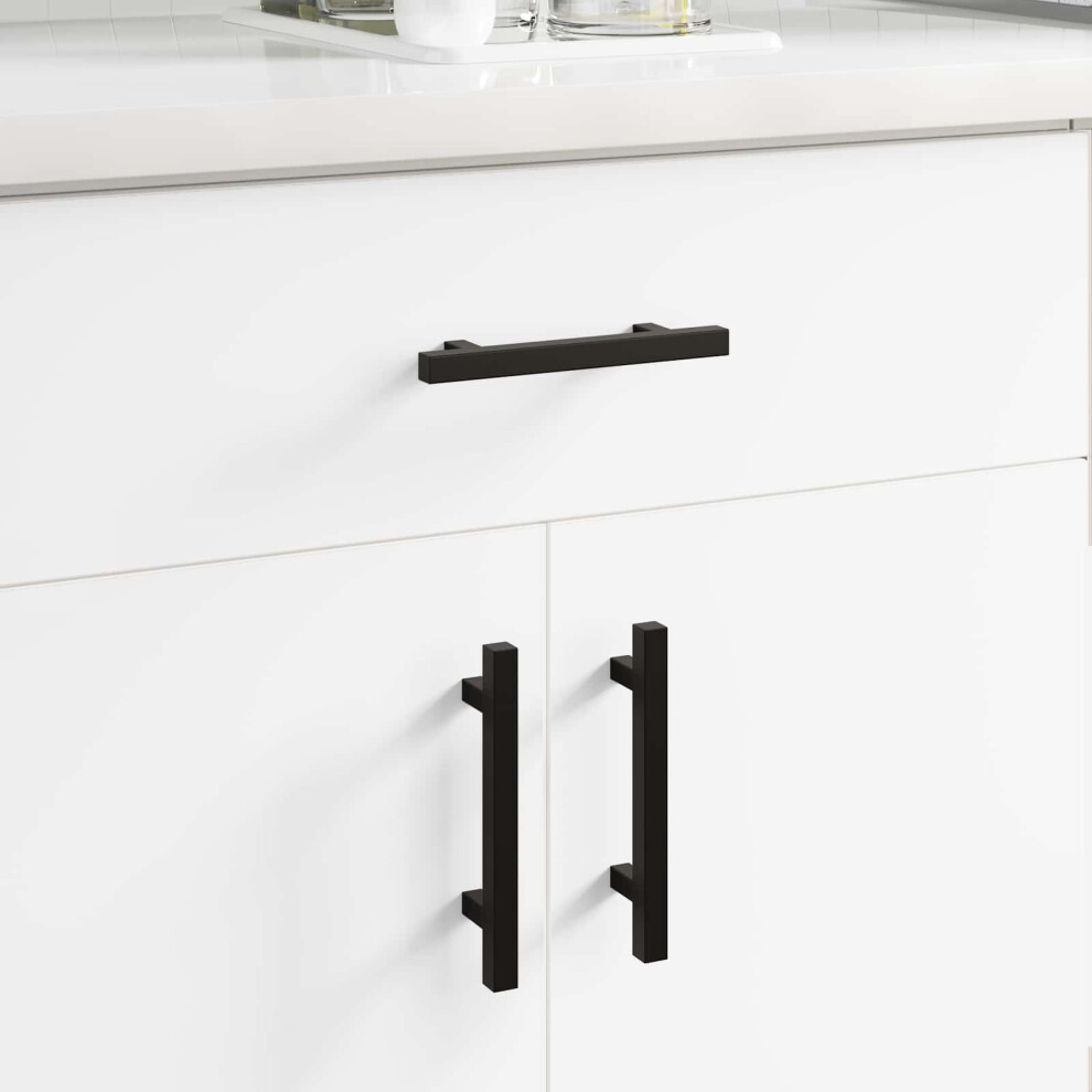 Vidaxl Cabinet Handle 12 Pcs Black 150 X 12.3 X 35.2 Mm