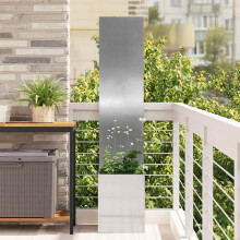vidaXL Garten Sichtschutz-Leinwand Silber 32 x 32 x 150 cm