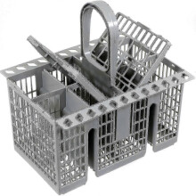 Removable Handle Cutlery Basket for Dishwasher Utensil Holder Silverware Organizer Convenient Kitchen Accessory