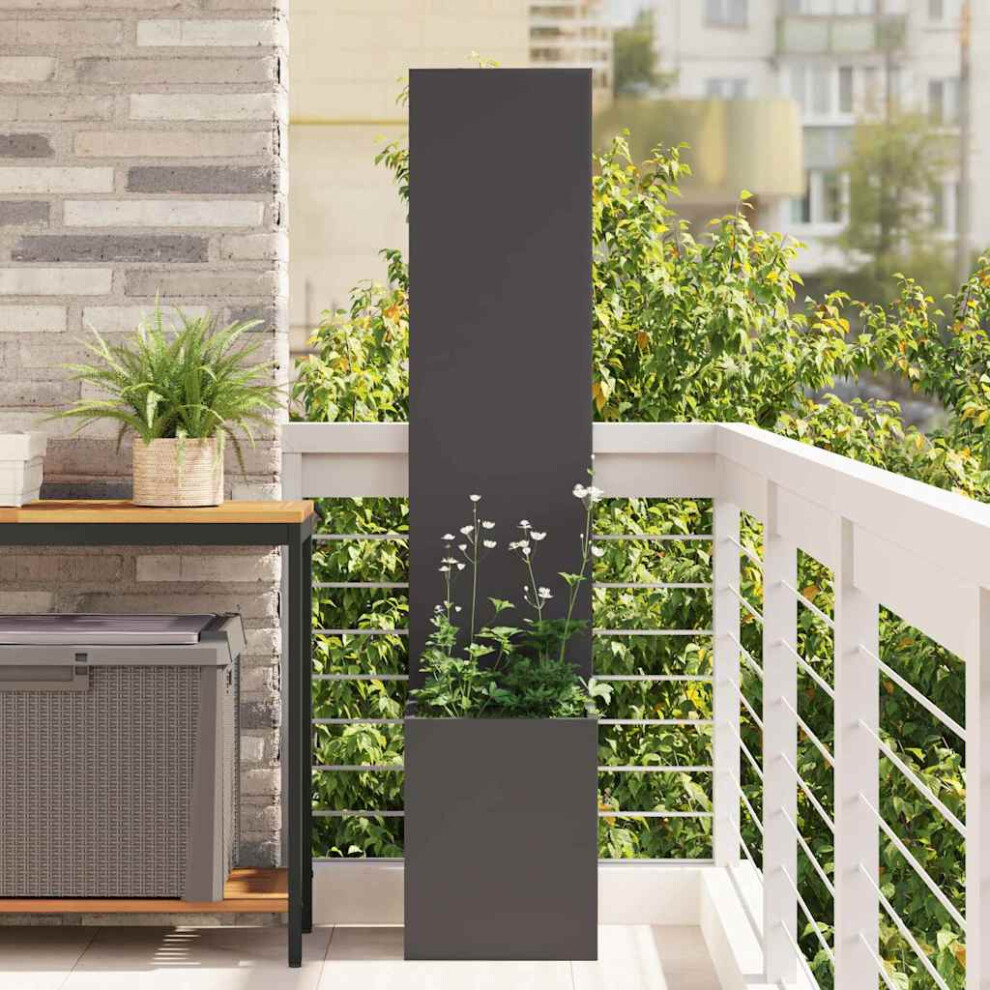 Vidaxl Garden Privacy Screen Black 32 X 32 X 150 Cm Cold-Rolled Steel