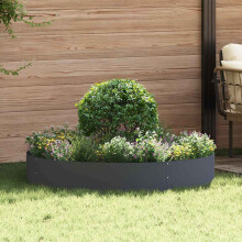 vidaXL Planter Ring 5 pcs Anthracite 120 x 120 x 20 cm