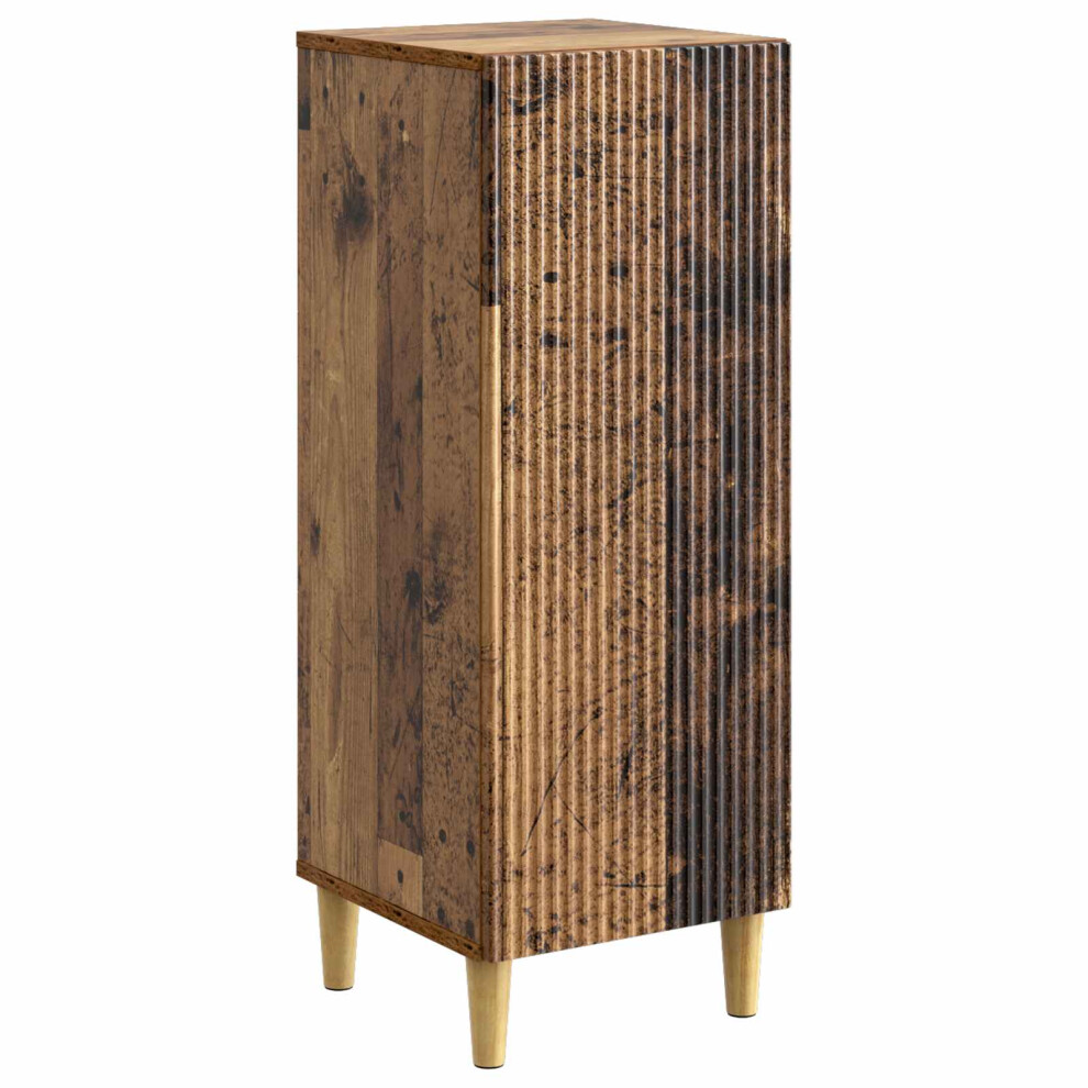 Vidaxl Sideboard Old Wood 33 X 34.5 X 90 Cm Engineered Wood