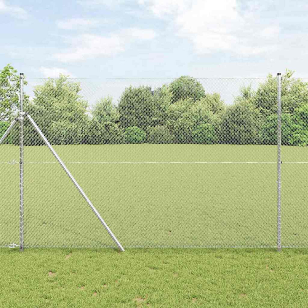 Vidaxl Ground Fix Welded Wire Fence 25 X 1.5 M (W X H)