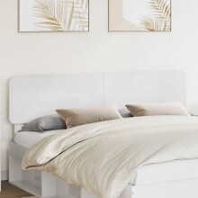 vidaXL Headboard Gloss White Engineered wood