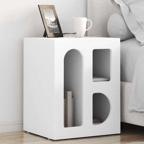 VidaXL vidaXL Bedside Table White 40 x 35 x 50 cm Engineered Wood