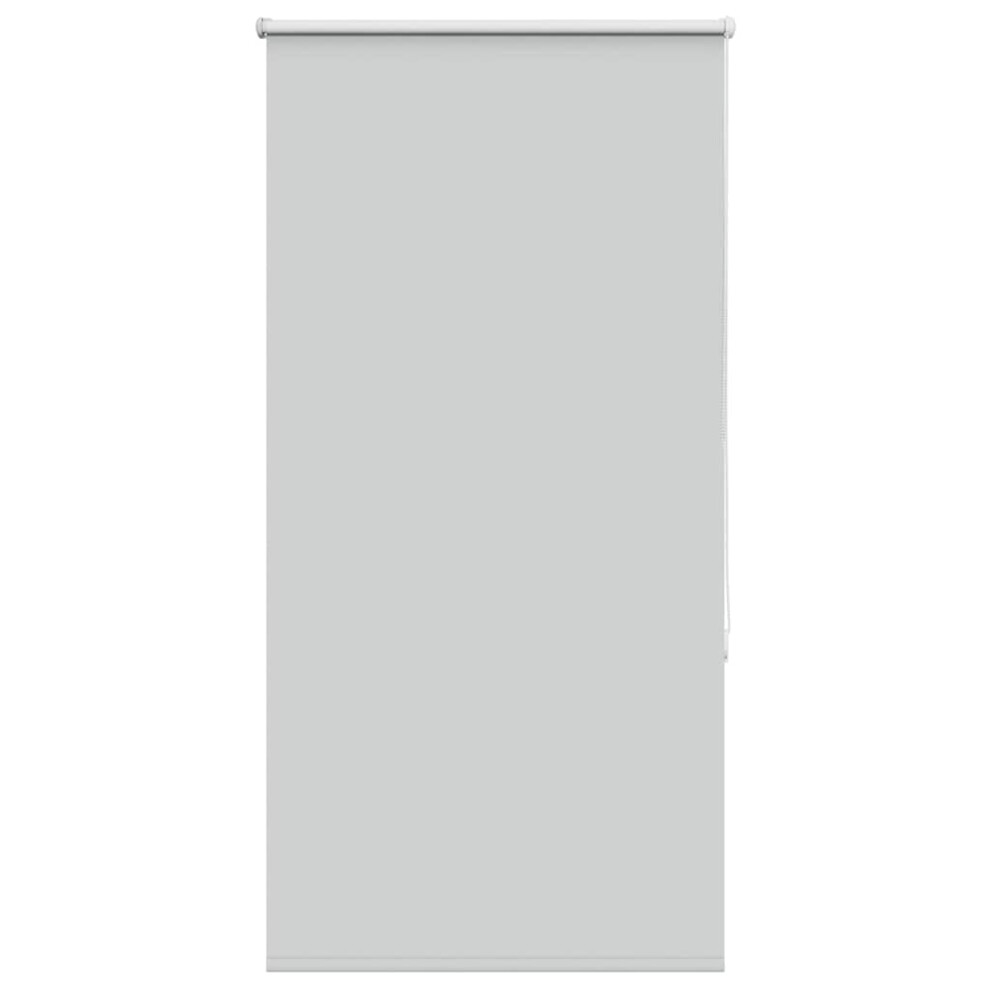 Vidaxl Roller Blind Blackout Light Grey 65X130 Cm Fabric Width 60.7 Cm Polyester