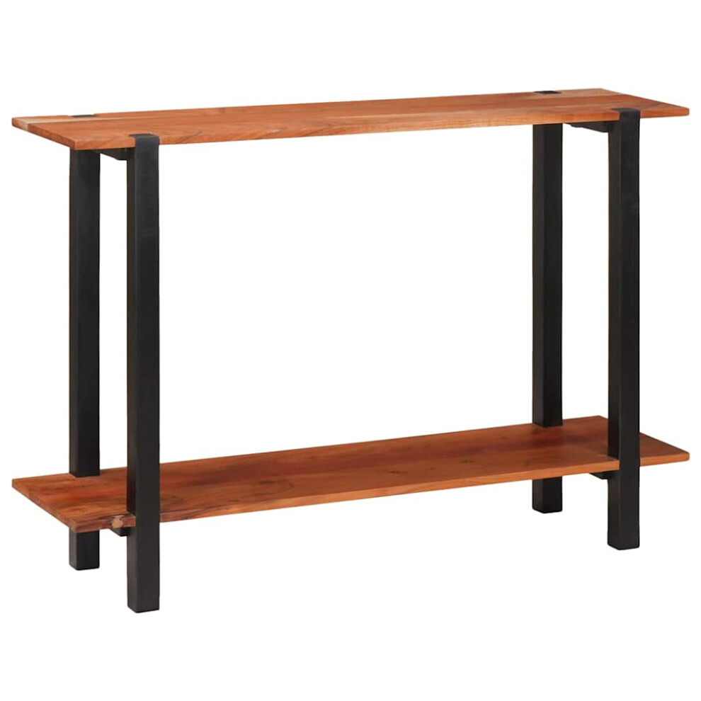Vidaxl Console Table With Shelf Brown And Black 110 X 30 X 75 Cm Black,Brown