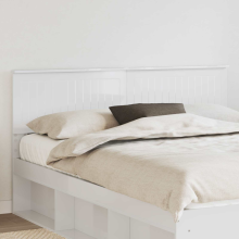 vidaXL Headboard Gloss White Engineered wood