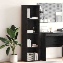 vidaXL Bookshelf Black Oak 40 x 30 x 152 cm Engineered Wood