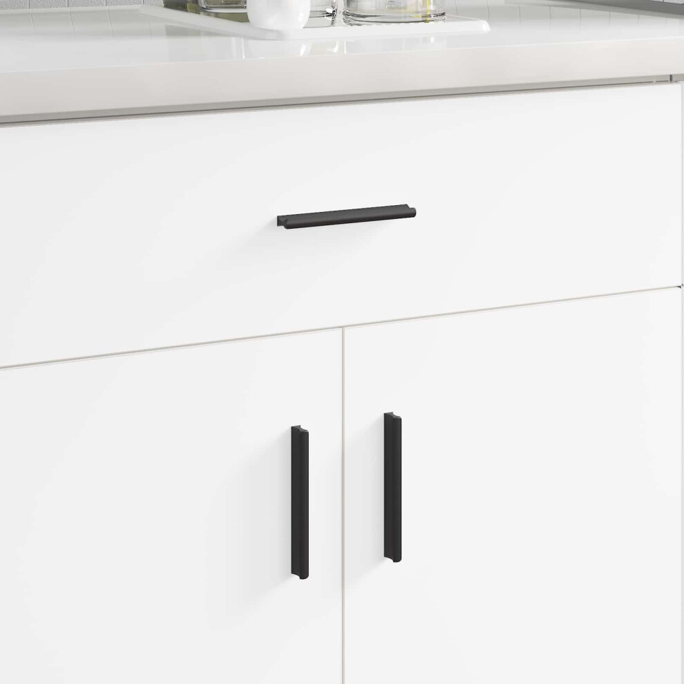 Vidaxl Handle 973 Pcs Black 106 X 7.4 X 15.5 Mm Aluminium