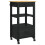 VidaXL vidaXL Kitchen Trolley MONZA Black 48 x 40 x 88.5 cm Solid Pine Wood 2