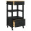 VidaXL vidaXL Kitchen Trolley MONZA Black 48 x 40 x 88.5 cm Solid Pine Wood 4