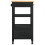 VidaXL vidaXL Kitchen Trolley MONZA Black 48 x 40 x 88.5 cm Solid Pine Wood 5