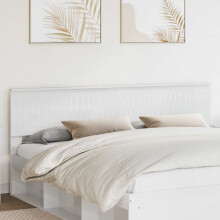vidaXL Headboard Gloss White Engineered wood