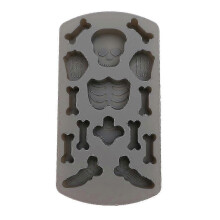 Silicone Molds, Skeleton - themed with Skull, Bones, Rib - cage, Hands and Feet Shapes for Baking, Chocolate Making and DIY Crafts 25-26s