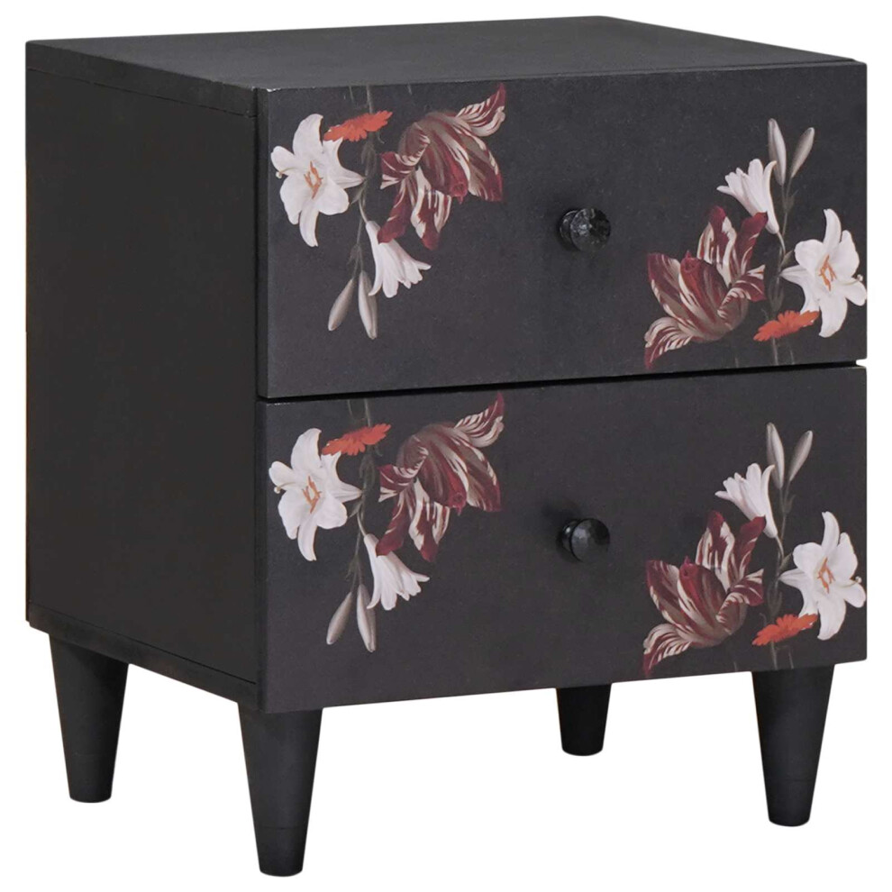 Vidaxl Bedside Table Brown 40 X 33.5 X 46 Cm Solid Mango Wood