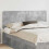 VidaXL vidaXL Headboard Concrete Grey Engineered wood 1