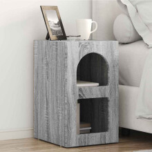 vidaXL Bedside Table 2 pcs Grey Sonoma 29.5 x 33.5 x 50 cm