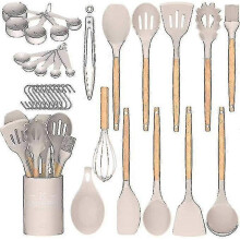 Kitchen Cooking Utensils Set 33 Pcs Non-stick Silicone Cooking Kitchen Utensils Spatula Set