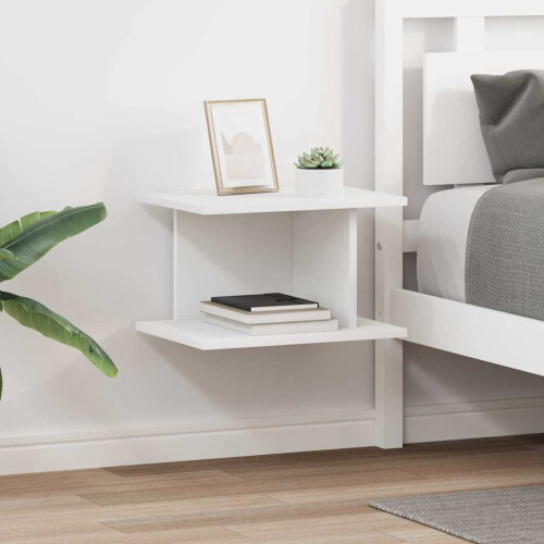VidaXL vidaXL Bedside Table 2 pcs White 40 x 30 x 25 cm Engineered Wood