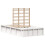 VidaXL vidaXL Bed Frame White 90 x 190 cm Solid Pine Wood 2