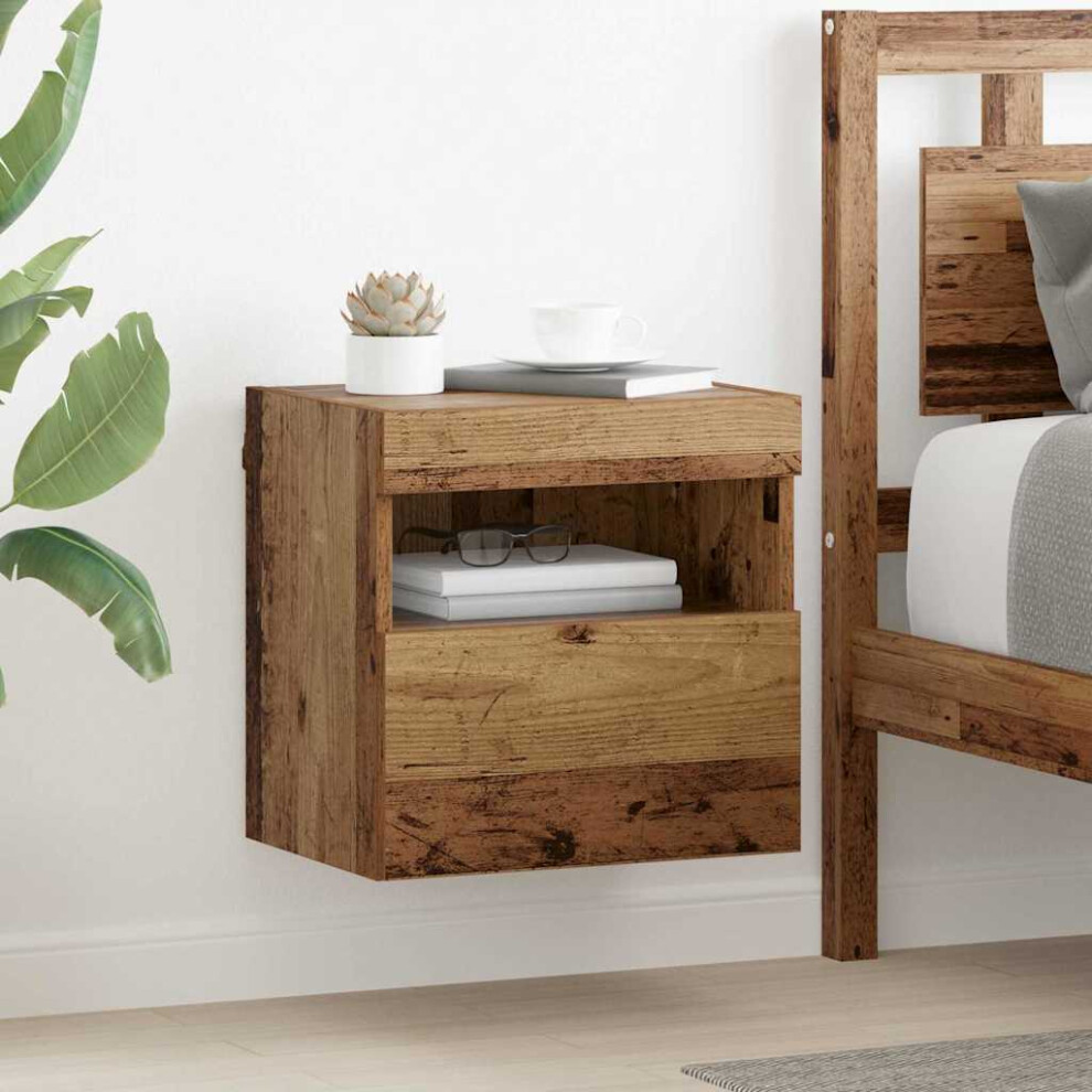Vidaxl Tv Wall Cabinets 2 Pcs Old Wood 40 X 30 X 40 Cm Engineered Wood