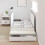 VidaXL vidaXL Storage Bed Frame with Drawer White 90 cm Engineered Wood 4