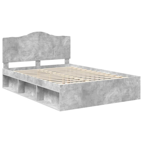 VidaXL vidaXL Bed Frame with Headboard Concerte 140 x 200 cm Solid Pine Wood 2