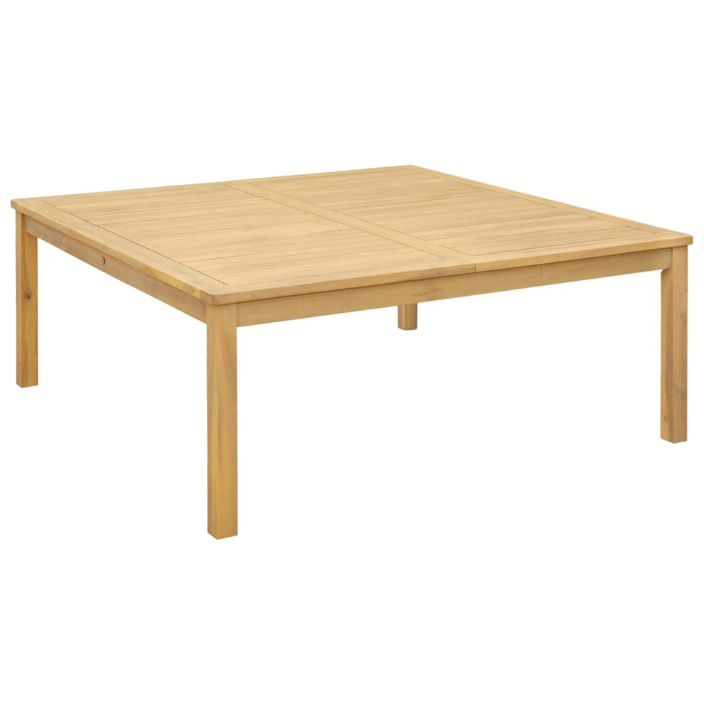 Vidaxl Coffee Table Light Acacia 110 X 110 X 45 Cm Solid Acacia Wood Brown