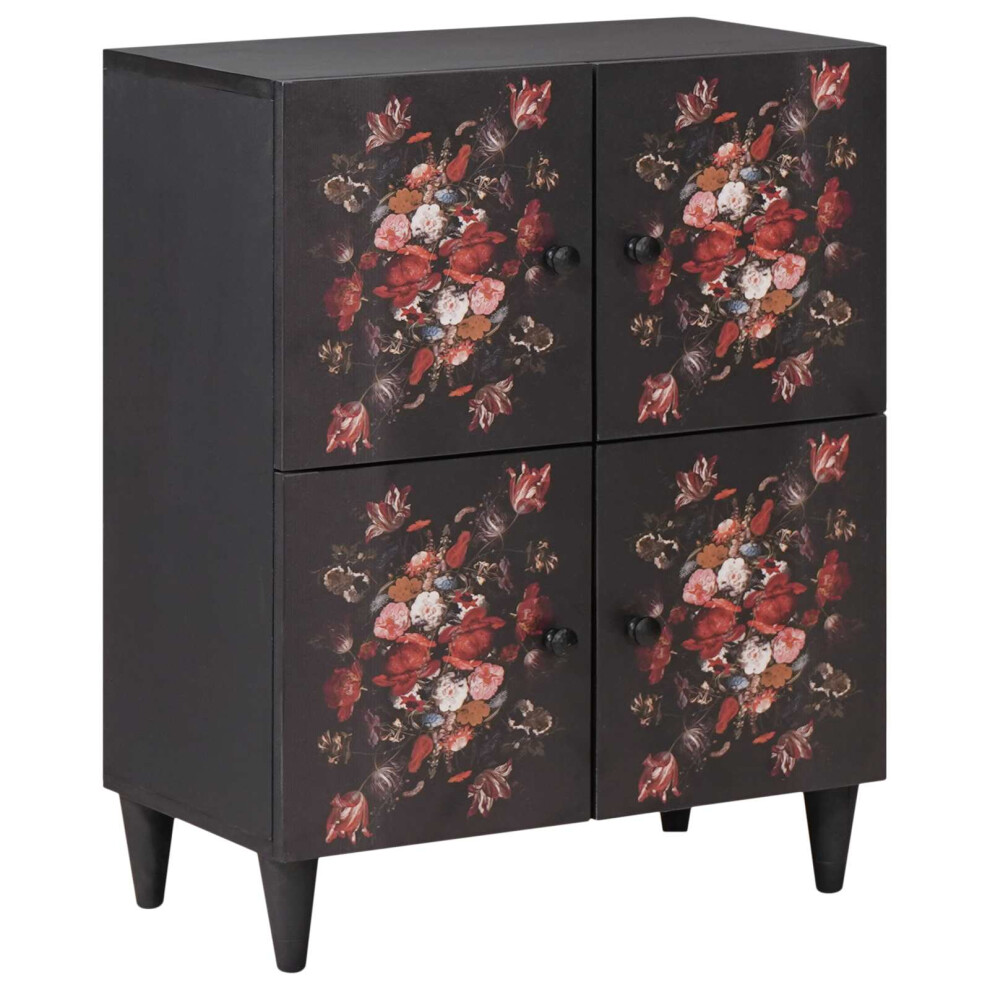 Vidaxl Storage Cabinets Multicolour 60 X 33.5 X 75 Cm Solid Mango Wood