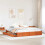 VidaXL vidaXL Bed Frame with Drawer Wax Brown 180 x 200 cm Solid Pine Wood 1