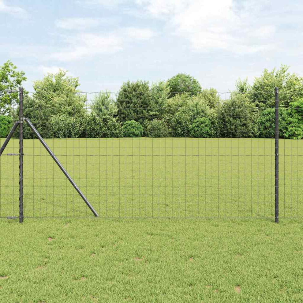 Vidaxl Ground Fix Welded Wire Fence 10 X 1 M (W X H) Pvc-Coated Steel 8721158237934