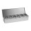 (6 Grids) Stainless Steel Condiment Server Organizer Condiment Bar Storage Containers for 3