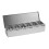 (6 Grids) Stainless Steel Condiment Server Organizer Condiment Bar Storage Containers for 4