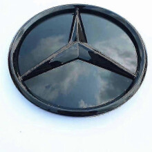 (20GLA-CLA-GLB, Black) For Mercedes Benz New C-class E-class Gle Gls Gla Cla Mlgl Glc Retrofit Mirror Face Emblem Front Face 3d Large Emblem