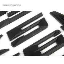 (X5, Matte Black) For Mercedes Benz New C-class E-class Gle Gls Gla Cla Mlgl Glc Retrofit Mirror Face Emblem Front Face 3d Large Emblem
